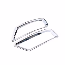 Car Chrome Rear Fog Lamps Cover Back Fog Lights Trim Sticker for Peugeot 3008 2013 2014 2015 Accessories