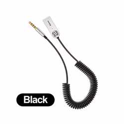 Aux Bluetooth Adapter Dongle Cable For Car 3.5mm Jack Aux Bluetooth 4.0 Receiver Speaker Audio Music Receiver - Black