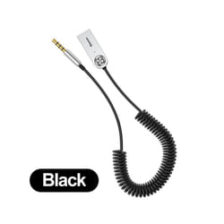 Aux Bluetooth Adapter Dongle Cable For Car 3.5mm Jack Aux Bluetooth 4.0 Receiver Speaker Audio Music Receiver - Black