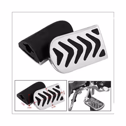 2x Motorcycle Foot Rest Pegs Wide Enlarged Motorcycle Floorboards for Rider