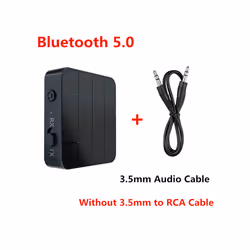 Bluetooth 5.0 Audio Receiver Transmitter AUX RCA 3.5MM 3.5 Jack USB Music Stereo Wireless Adapters Dongle For Car TV PC - Wit ...