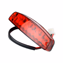12V Motorcycle Tail Rear Light Lamp Taillight Motor Brake Stop Lights 3 Wire Lamp License Taillight