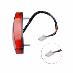 12V Motorcycle Tail Rear Light Lamp Taillight Motor Brake Stop Lights 3 Wire Lamp License Taillight