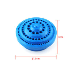 Hot 1pcs Round Shape Plastic Hard 100pcs 1-13mm Drill Bit Storage Case Stand Blue Hole Bore Plastic Organizer Container - bule
