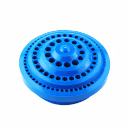 Hot 1pcs Round Shape Plastic Hard 100pcs 1-13mm Drill Bit Storage Case Stand Blue Hole Bore Plastic Organizer Container - bule