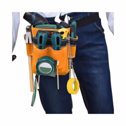 Retro Pouch Hardware Organizer Multipurpose Artificial Leather Portable Tool Bag Holder Waist Pack for Pliers Wrench Woodworking - Option 6
