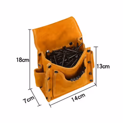 Retro Pouch Hardware Organizer Multipurpose Artificial Leather Portable Tool Bag Holder Waist Pack for Pliers Wrench Woodwork ...