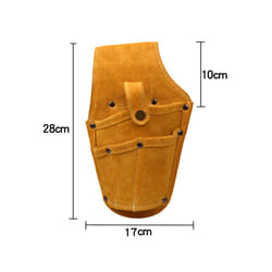 Retro Pouch Hardware Organizer Multipurpose Artificial Leather Portable Tool Bag Holder Waist Pack for Pliers Wrench Woodworking - Option 4
