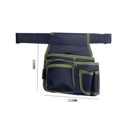 Retro Pouch Hardware Organizer Multipurpose Artificial Leather Portable Tool Bag Holder Waist Pack for Pliers Wrench Woodworking - Option 10 Green