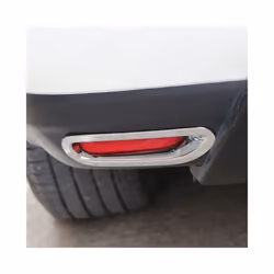 For Nissan Xtrail T32 2014-16 Accessories Front Rear Fog Light Cover Trim Tail Fog Lights Frame ABS Chrome Protector Car