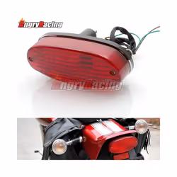 12V Motorbike Taillight Motorcycle Rear Tail Light Brake Light For Yamaha Drag Star 400 DS 400 DS400 For Kawasaki ZR250