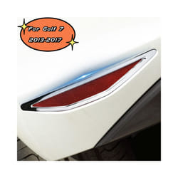 For Volkswagen VW Golf 7 MK7 2012 - 2017 2PCS ABS Chrome Rear Car Fog Lights Lamp Protection Cover Trim Sticker