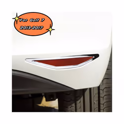 For Volkswagen VW Golf 7 MK7 2012 - 2017 2PCS ABS Chrome Rear Car Fog Lights Lamp Protection Cover Trim Sticker