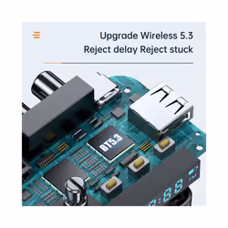 Bluetooth Receiver Transmitter Stereo LED Screen U Disk 3.5MM AUX RCA Wireless Handsfree Call Music Audio Adapter For TV