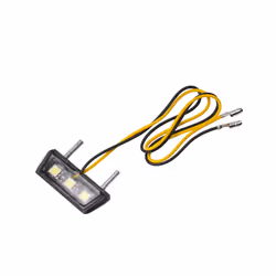Mini Motorcycle LED License Plate Light Holder Universal Tail Lights 12V Waterproof Motor LED Rear Tail Number Lights