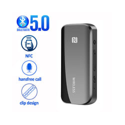Bluetooth 5.0 Transmitter Receiver NFC TF Card EDR Wireless Adapter Dongle 3.5mm AUX for TV PC Headphones Stereo Car HIFI