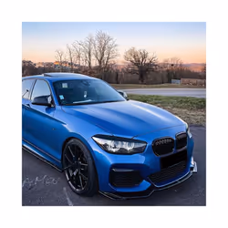 2Pcs Car Headlight Cover Eyelid Gloss Black Eyebrow For BMW F20 LCI 2015-2019 Direct Replacement Head Light Eyelids