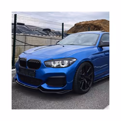 2Pcs Car Headlight Cover Eyelid Gloss Black Eyebrow For BMW F20 LCI 2015-2019 Direct Replacement Head Light Eyelids