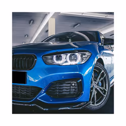 2Pcs Car Headlight Cover Eyelid Gloss Black Eyebrow For BMW F20 LCI 2015-2019 Direct Replacement Head Light Eyelids