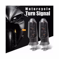 2Pcs LED Motorcycle Turn Signal Lights Indicator Blinker For Honda Suzuki Kawasaki Yamaha Hyosung Aprilia Buell Dirt Street