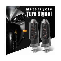 2Pcs LED Motorcycle Turn Signal Lights Indicator Blinker For Honda Suzuki Kawasaki Yamaha Hyosung Aprilia Buell Dirt Street