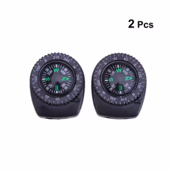 2Pcs Detachable Professional Wrist Compass for Watches Waterproof Outdoor Watch Camping Professional Wrist