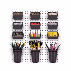Tools Storage Arrange System Kit for Organizing Small Bits Wallpeg Garage Storage System 12 Pack Assortment Organizer Accesso ...