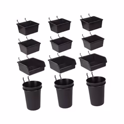 Tools Storage Arrange System Kit for Organizing Small Bits Wallpeg Garage Storage System 12 Pack Assortment Organizer Accessory