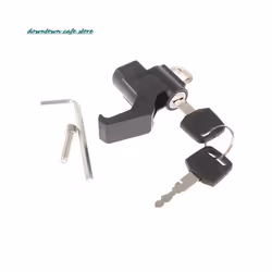 High quality Motorcycle Universal Helmet Lock Handlebar 22-26mm Anti-theft Security Motorbike