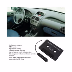 DC5V  Cassette Adapter BT5.1 Universal Wireless Cassette Tape to Aux Adapter for Cars Trucks With Cassette Player