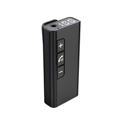 Car Bluetooth Receiver Wireless Hands Free Calling Adapter Audio Converter with Digital Display TF Card