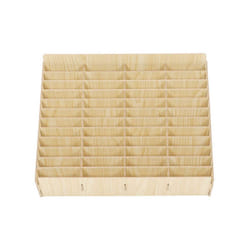 48 Grid Wooden Desktop Storage Box Stable Synthetic Wood Multi Cell Phone Rack Display Widely Used