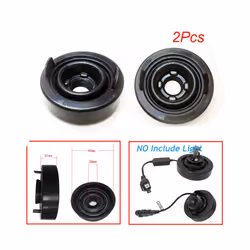 2pcs Car Headlight Dust Cover Cap 80MM HID LED Headlight Dust Cover Sealing Cap Soft Rubber Headlight Waterproof Dustproof