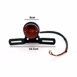 New 12V Halogen Moto Rear Lights Motorcycle Tail Brake Stop Light Cafe Racer For Chopper Bobber Motorbike Accessories
