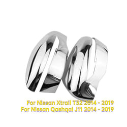 2Pcs ABS Chrome Side Rearview Mirror Cover for Nissan Rogue X-Trail Xtrail T32 2014 - 2019 Qashqai J11 2014 - 2019 Accessories