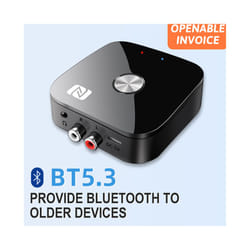 NFC Bluetooth 5.3 Audio Receiver 3.5mm AUX RCA Stereo Wireless Receiver USB U-Disk HIFI Lossless Music Adapter Car Kit Speaker