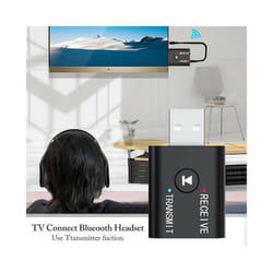 Bluetooth 5.0 Transmitter Receiver 2 IN 1 Wireless Audio 3.5mm USB Aux Adapter Car HIFI Audio Wireless Audio Receiver 42*25*11mm