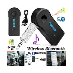 2 in 1 Wireless Bluetooth 5.0 Receiver Adapter 3.5mm Jack For Car Music Audio Aux A2dp Headphone Reciever Handsfree