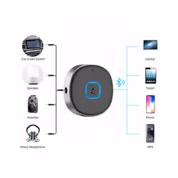 J33 Wireless Bluetooth Receiver AUX Car Stereo Amplifier Headphone  Bluetooth Audio Converter 5.0 Bluetooth Adapter