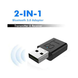 USB Bluetooth 5.0 Receiver Wireless Bluetooth Adapter 3.5mm AUX Jack for PC Car Music AUX Stereo Audio Adapter for TV Eraphones