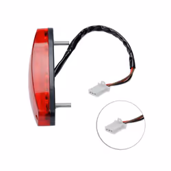Motorcycle Light Stop Tail Light 12V Red Rear Lamp Brake Taillgiht for ATV Off-road Motorcycle Taillight Red N84F