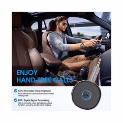 Bluetooth Aux Receiver for Car, Bluetooth 5.0 Wireless Audio Receiver for Car/Home Stereo/Wired Headphones/Speaker, 16H
