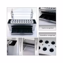 Multifunctional Screwdriver Storage Organizing Parts Box Tweezers Cutting Wire Holder Shelf Rack Screwdriver Organizer Tool