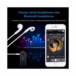 Wireless Bluetooth Car Adapter 3.5mm AUX Audio Stereo Music Home Receiver Microphone Receiver Consumer Electronics Accessories