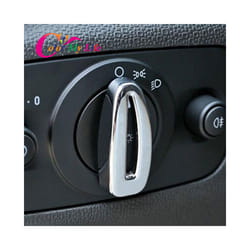 Color My Life Chrome Headlight Knob Cover Head Light Adjustment Knob Sticker For Ford Mondeo Fusion 2013 - 2016 Accessories