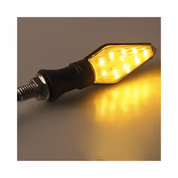 1PC Universal 12LED Amber+Blue Double Color Motorcycle Turn Signal Indicator Light Blinker For Motorcycle Motorbike Off