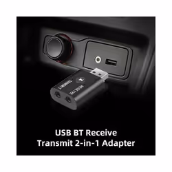 BT 5.0 Transmitter Receiver 2IN1 Wireless Audio 3.5mm USB Aux Adapter Car HIFI Audio Wireless Audio Receiver 42*25*11mm