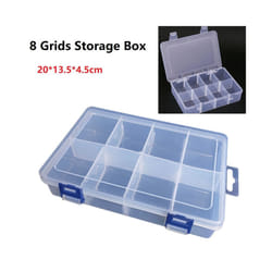 Tools Storage Box Adjustable 8Grids Compartment Plastic Storage Box Screw Holder Case Organizer 20*13.5*4.5cm Pill Hardware