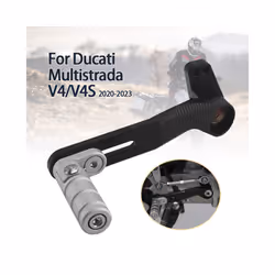 Motorcycle Gear Lever For Ducati Multistrada V4 V4S 2020-2023 Adjustable Clutch Lever Shift Lever Rod Quick Shifter Silver
