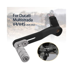 Motorcycle Gear Lever For Ducati Multistrada V4 V4S 2020-2023 Adjustable Clutch Lever Shift Lever Rod Quick Shifter Silver
